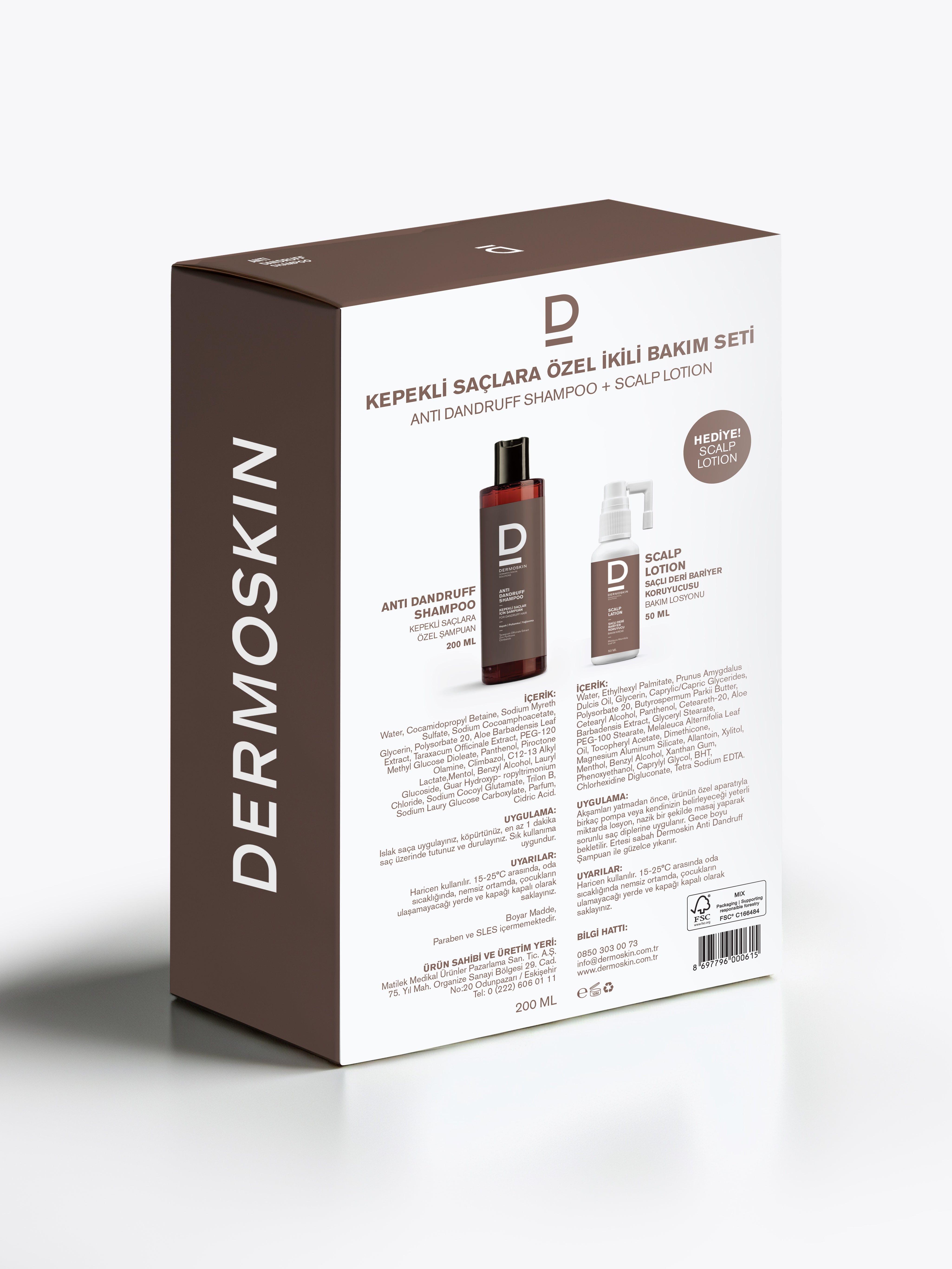 Anti Dandruff Shampoo 200 ML + Scalp Lotion 50 ML Gift!