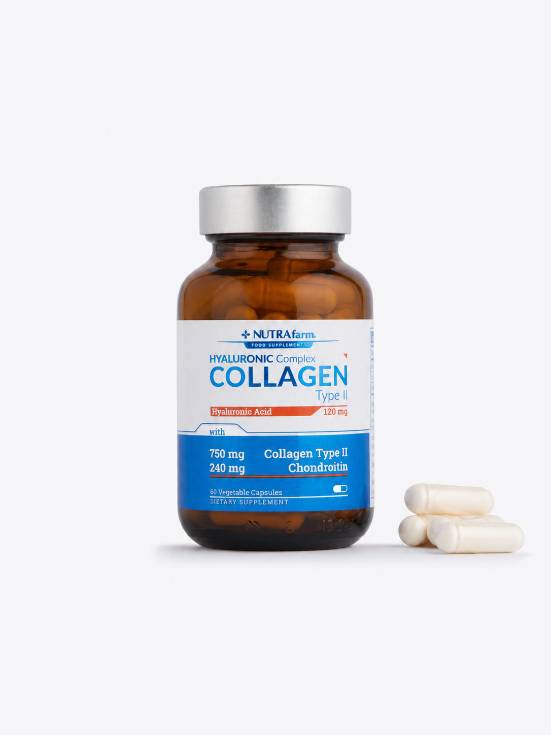 NutraFarm Hyaluronic Complex Collagen Type II 120 mg