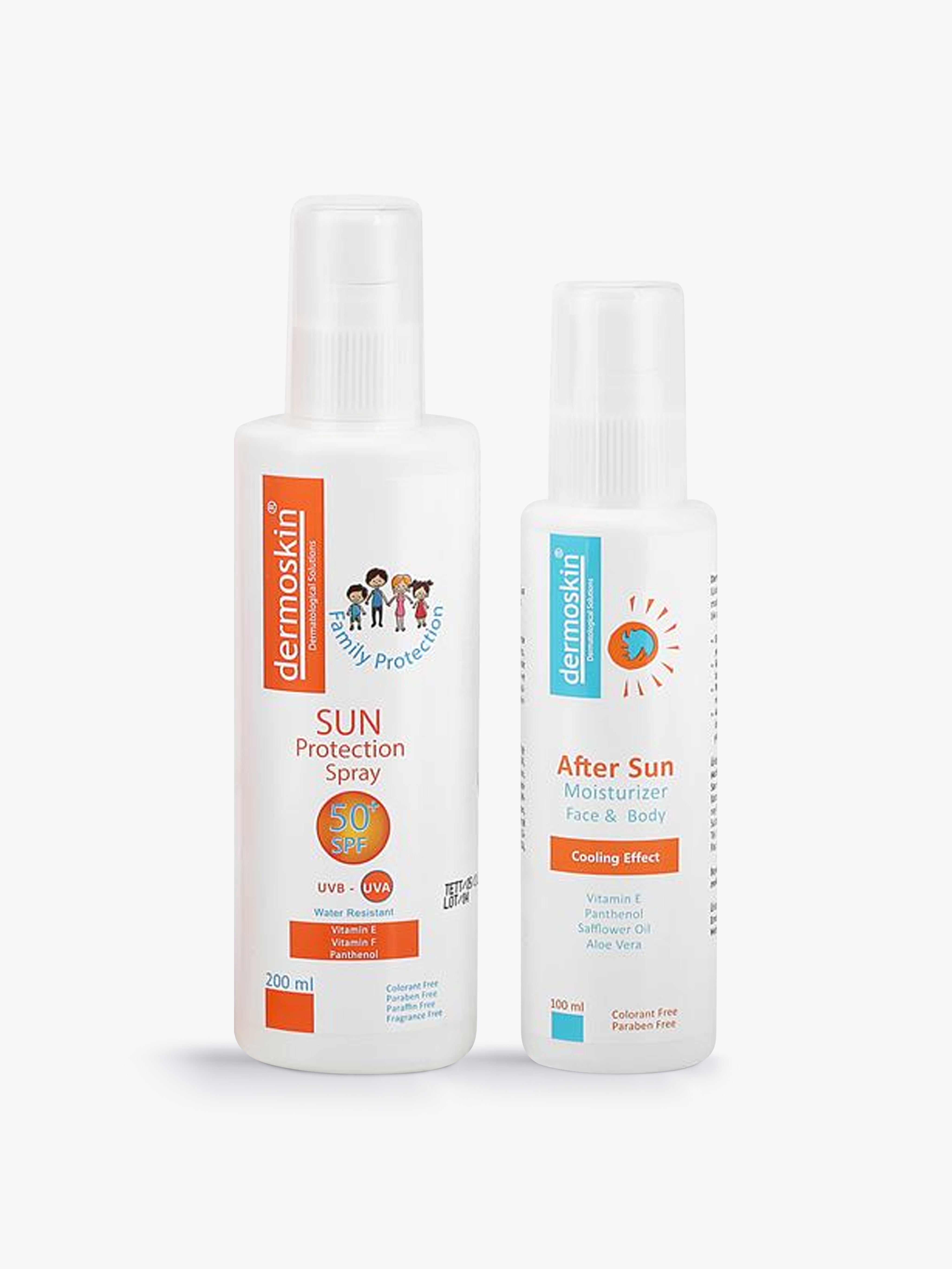 Family Size Sunscreen Spray 200 ML + After Sun 100 ML