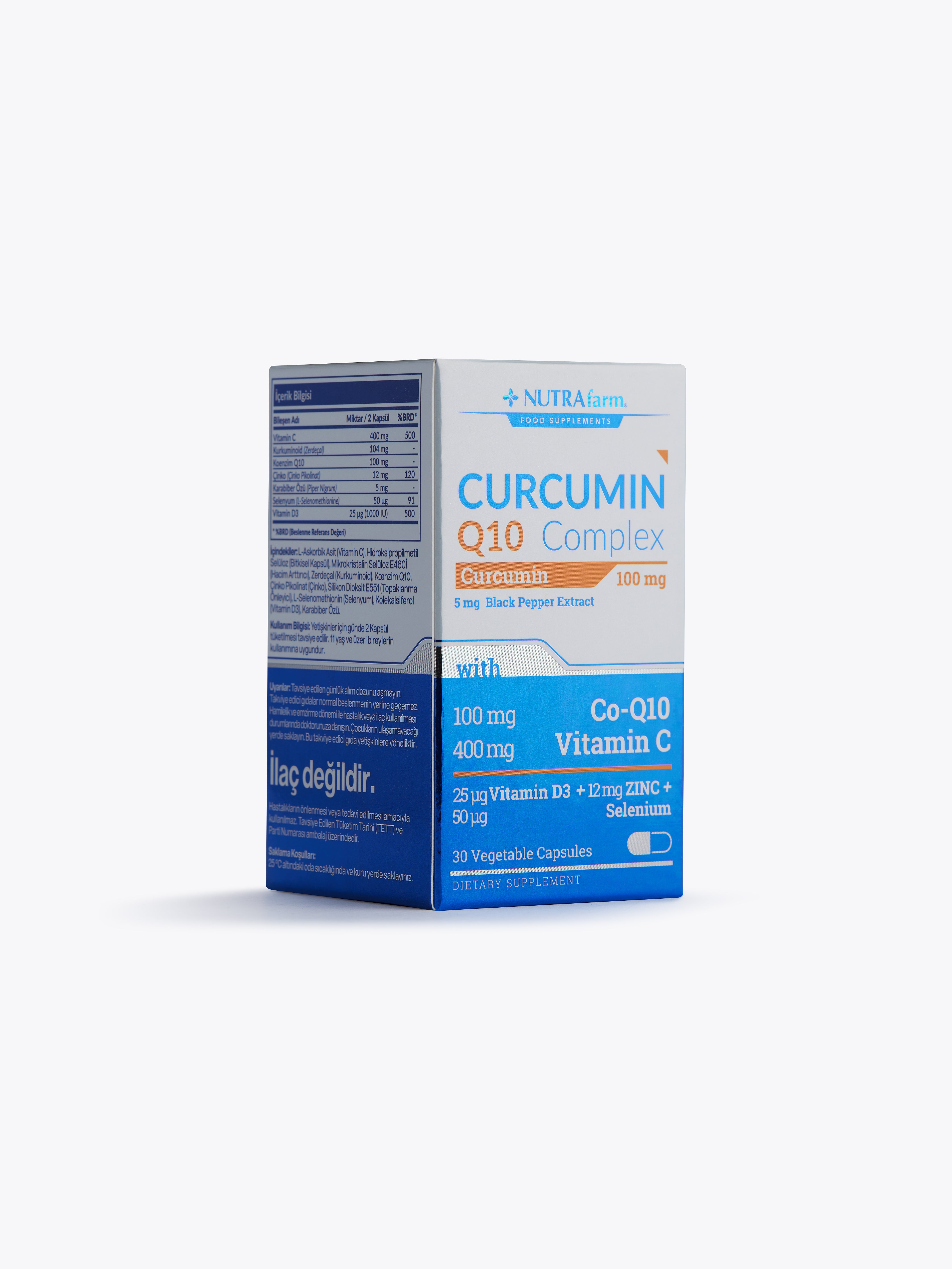 NutraFarm Curcumin Q-10 Complex 100 mg – Dermoskin